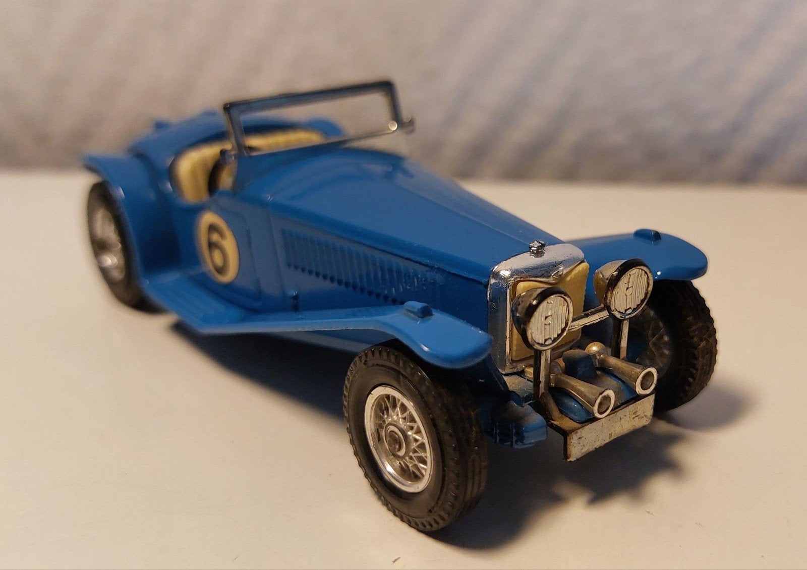 Riley M P H blauw 1934 💫, Ophalen of Verzenden, Gebruikt, Auto, Matchbox