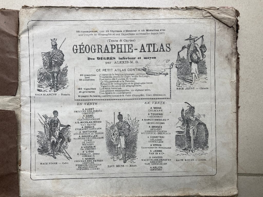 Géographie - Atlas (vers 1890), Livres, Enlèvement ou Envoi, Utilisé, Secondaire, Géographie