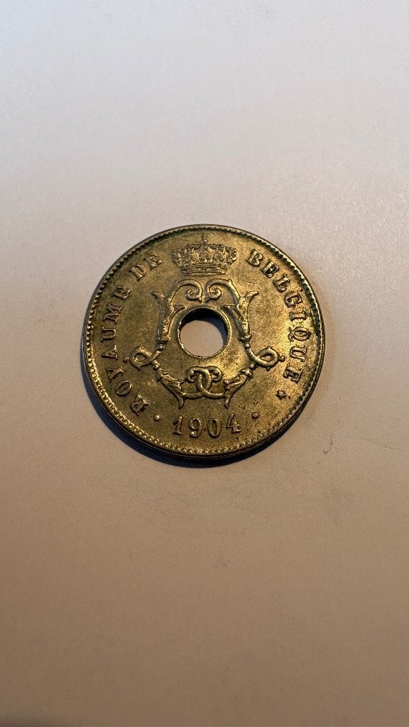 LEOPOLD II*: 10 cent 1904F, Postzegels en Munten, Munten | België, Ophalen of Verzenden