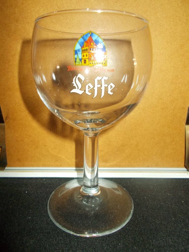 LEFFE - Abdijbier miniglas - 13cm hoog - INTERBREW, Verzamelen, Biermerken, Ophalen, Zo goed als nieuw, Glas of Glazen, Leffe