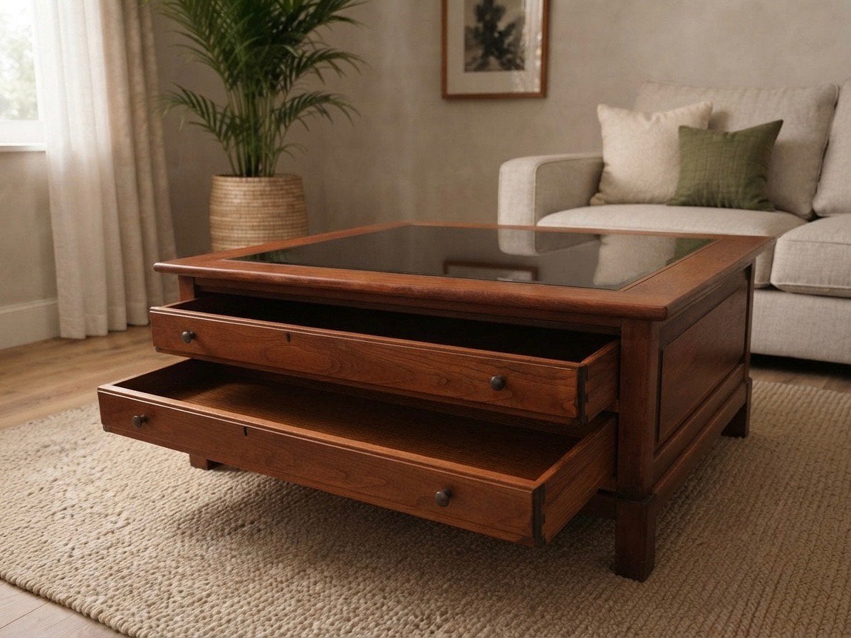 Bob Timberlake Lexington salontafel voor meubels, Ophalen of Verzenden, Zo goed als nieuw, Glas