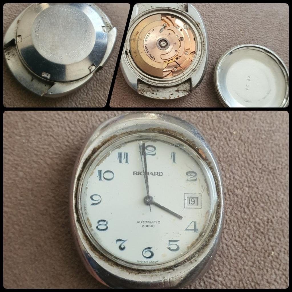 Vintage Richard automatisch horloge, Ophalen of Verzenden