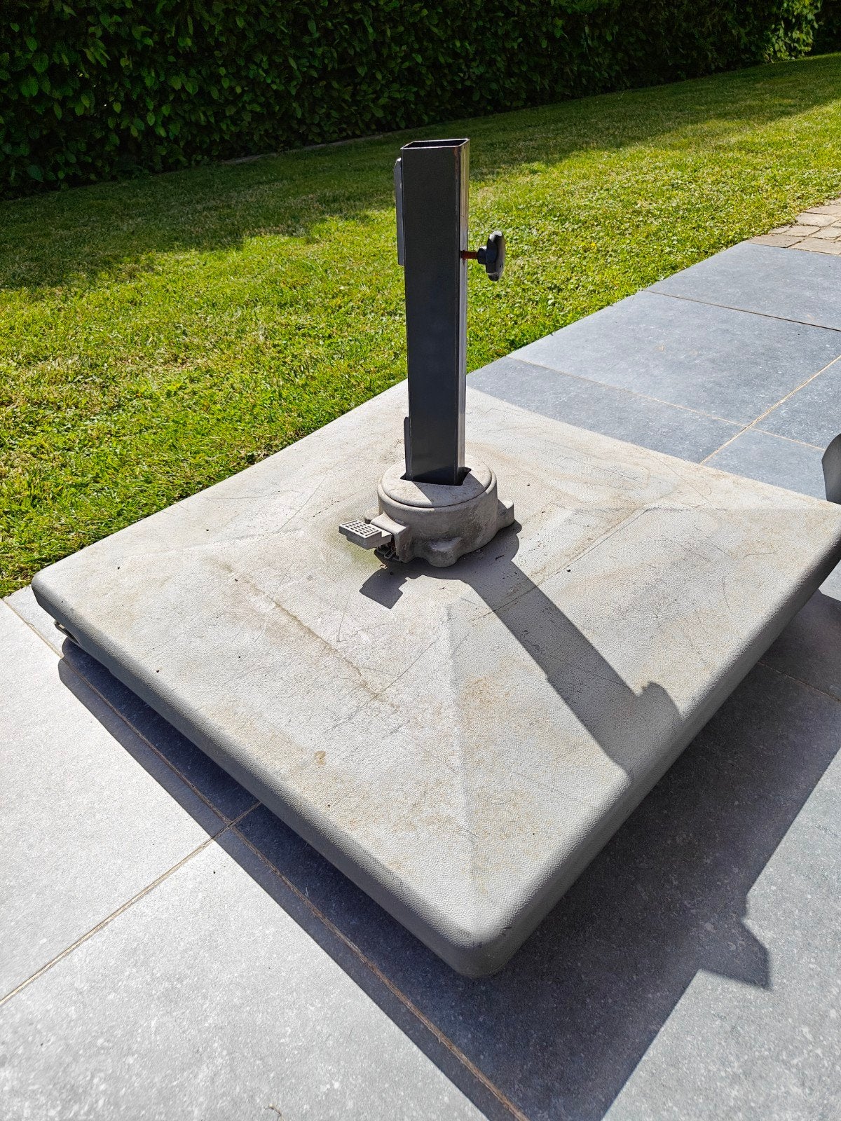 Voet parasol 70 kg, gratis af te halen., Ophalen, Zweefparasol