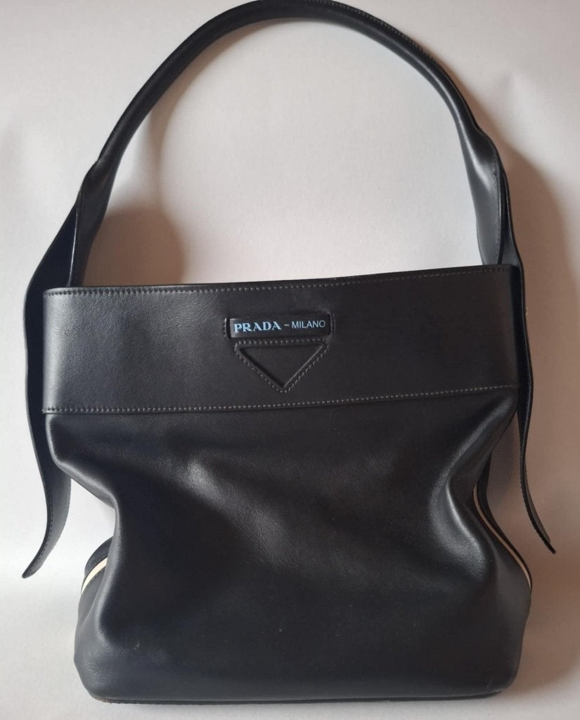 Handtas Prada met certificaat, Ophalen, Gebruikt, Blauw, Handtas