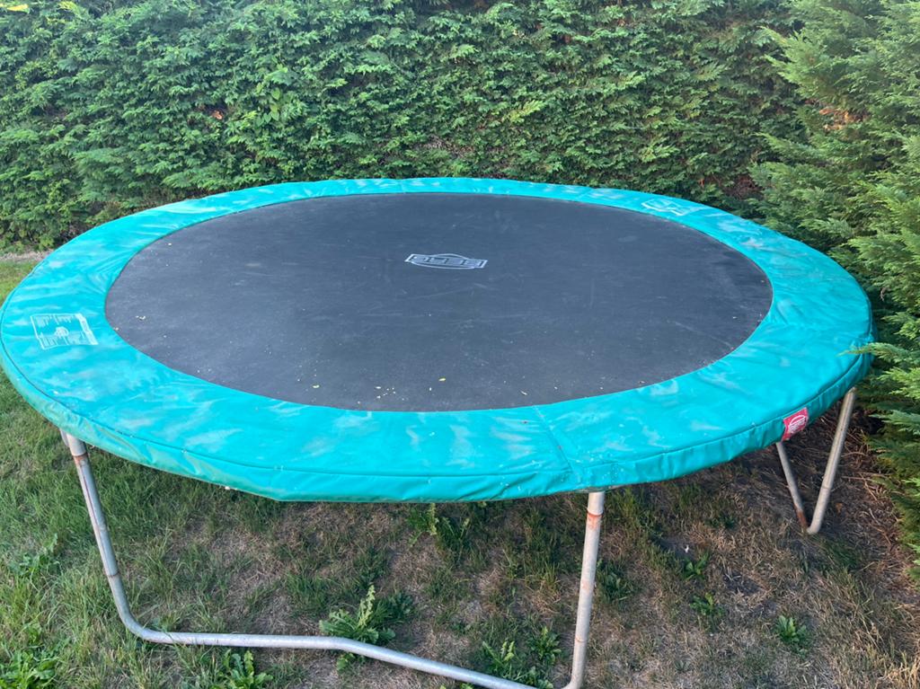 Trampoline berg 380 cm, Ophalen, Gebruikt
