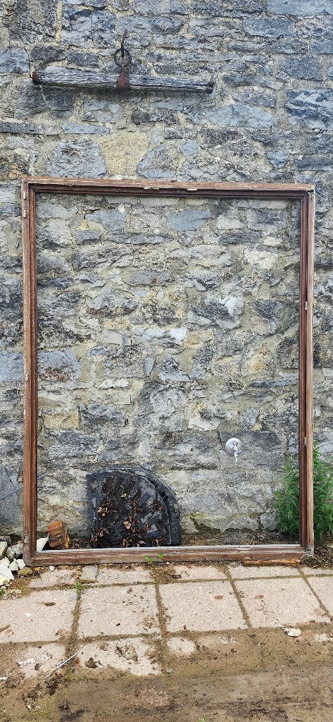 Châssis double ouvrant + 2 portes d'intérieure, Bricolage & Construction, Double vitrage, 160 cm ou plus, Fenêtre de façade ou Vitre
