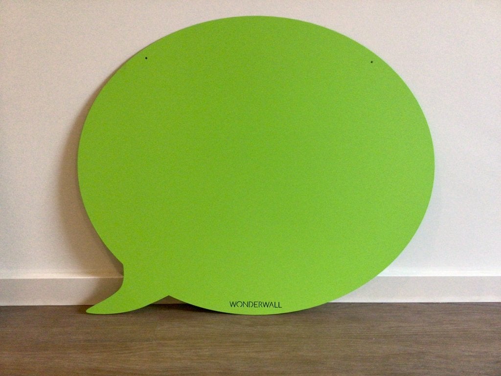 Wonderwall Magneetbord Tekstballon 67 x 80 cm Mintgroen, Huis en Inrichting, Ophalen, Nieuw, Magneetbord