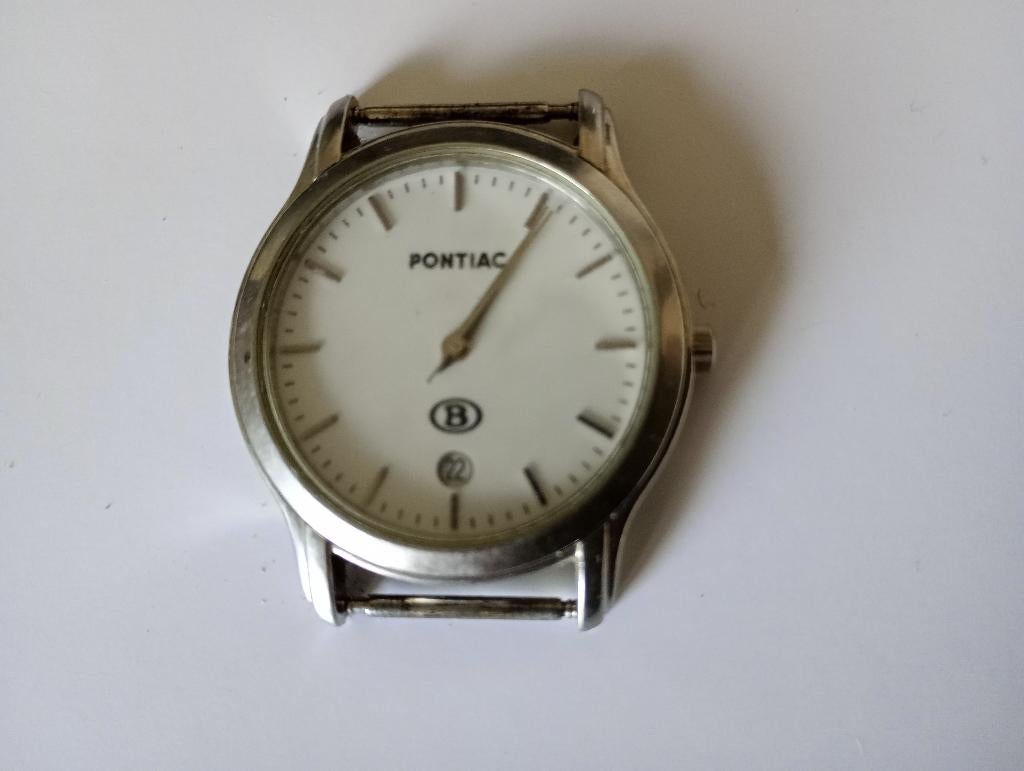 Pontiac horloge 'NMBS', Gebruikt, Staal, Polshorloge, Overige materialen