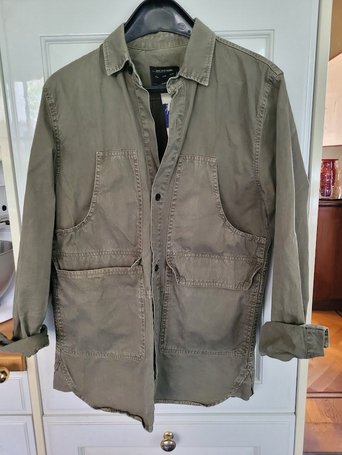 veste/chemise Zara, Vêtements | Hommes, Costumes & Vestes, Enlèvement ou Envoi, Comme neuf, Vert, Zara Man