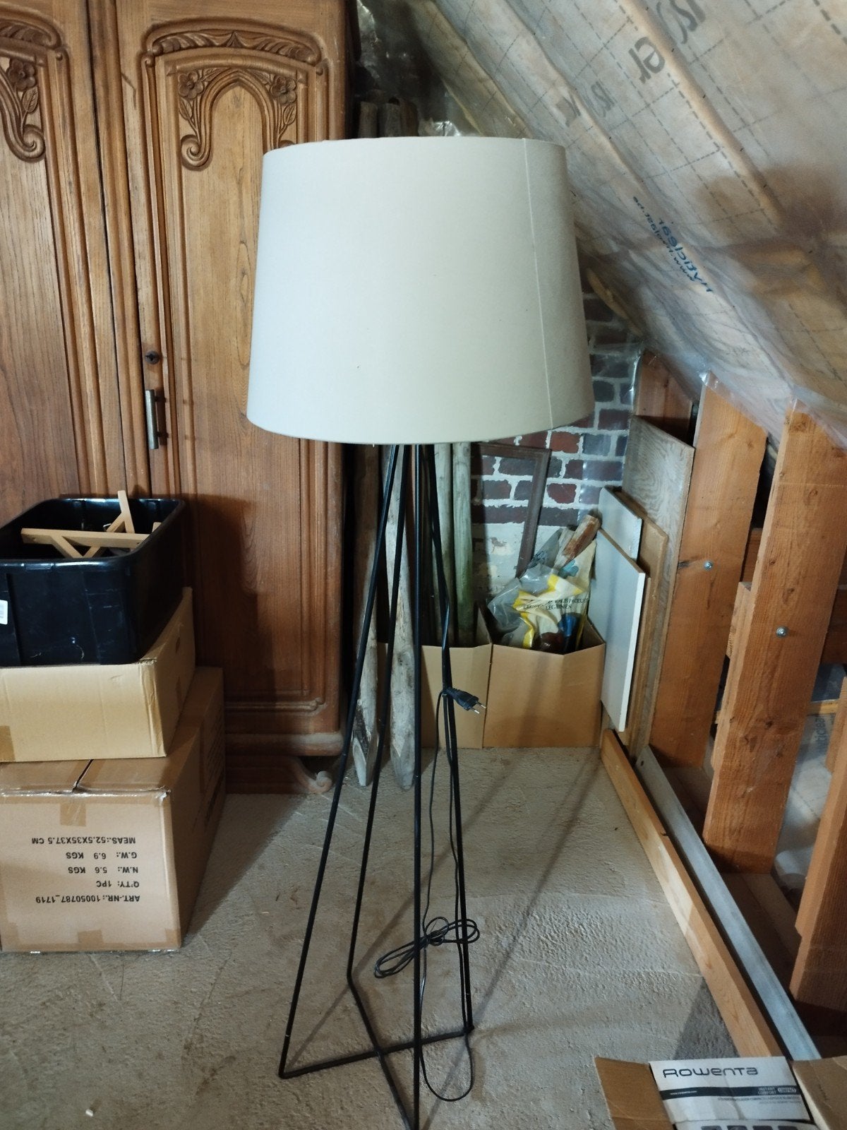 Staanlamp, Ophalen