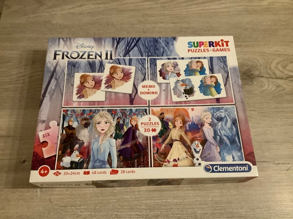 Disney Frozen II superkit, Kinderen en Baby's, Speelgoed | Educatief en Creatief, Ophalen of Verzenden, Zo goed als nieuw, Puzzelen