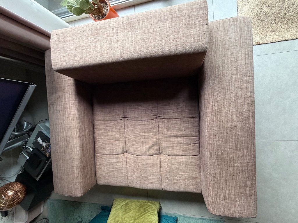 1 zit zetel van Zanotta, Huis en Inrichting, Ophalen, Gebruikt, Eenpersoons, Design