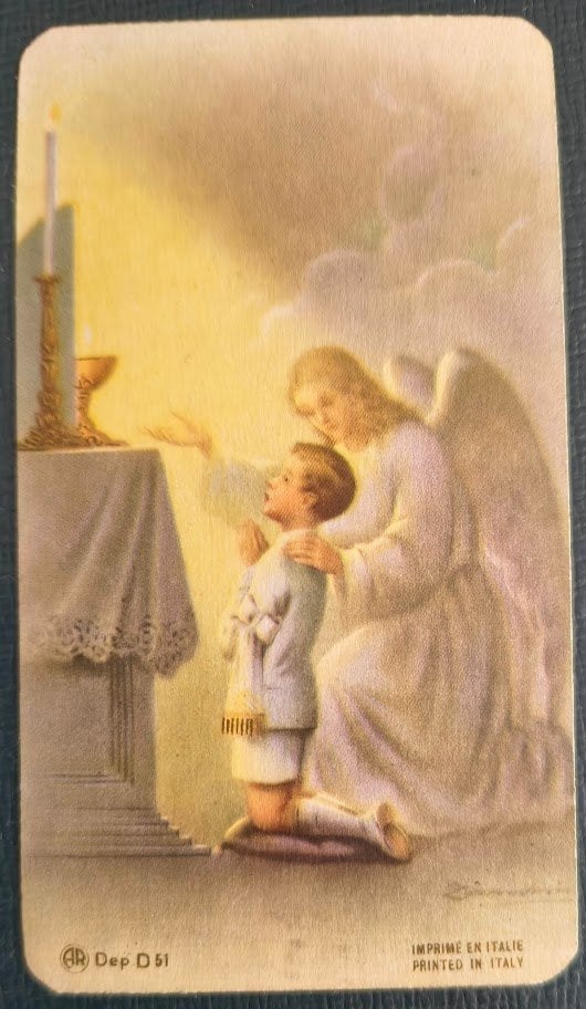 Bidprentje H. Communie Raoul Goossens – Christus-Koning 1953, Verzamelen, Bidprentjes en Rouwkaarten, Ophalen of Verzenden, Bidprentje