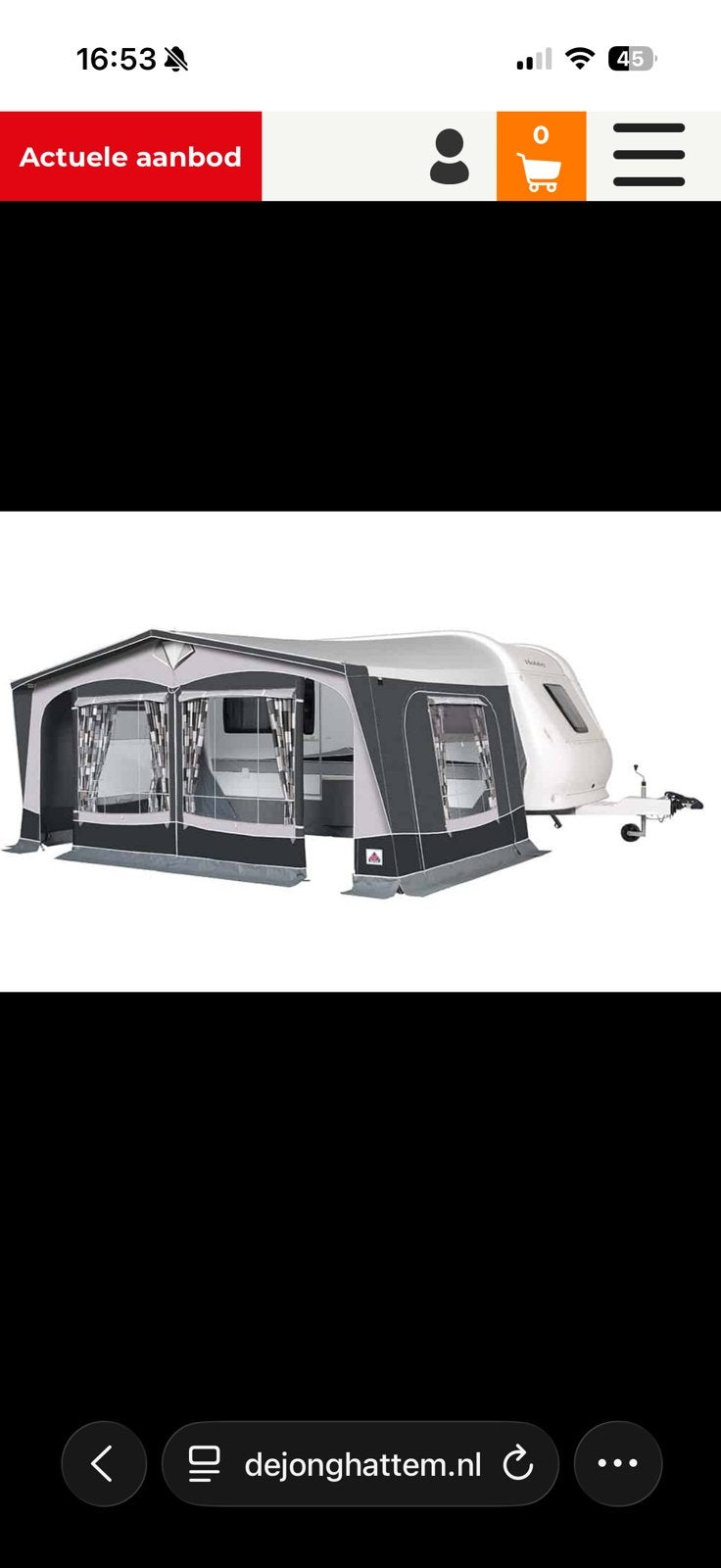Dorema president xl280 deluxe maat 14 nieuw bieden mogelijk, Caravans en Kamperen, Ophalen, Nieuw, Dorema