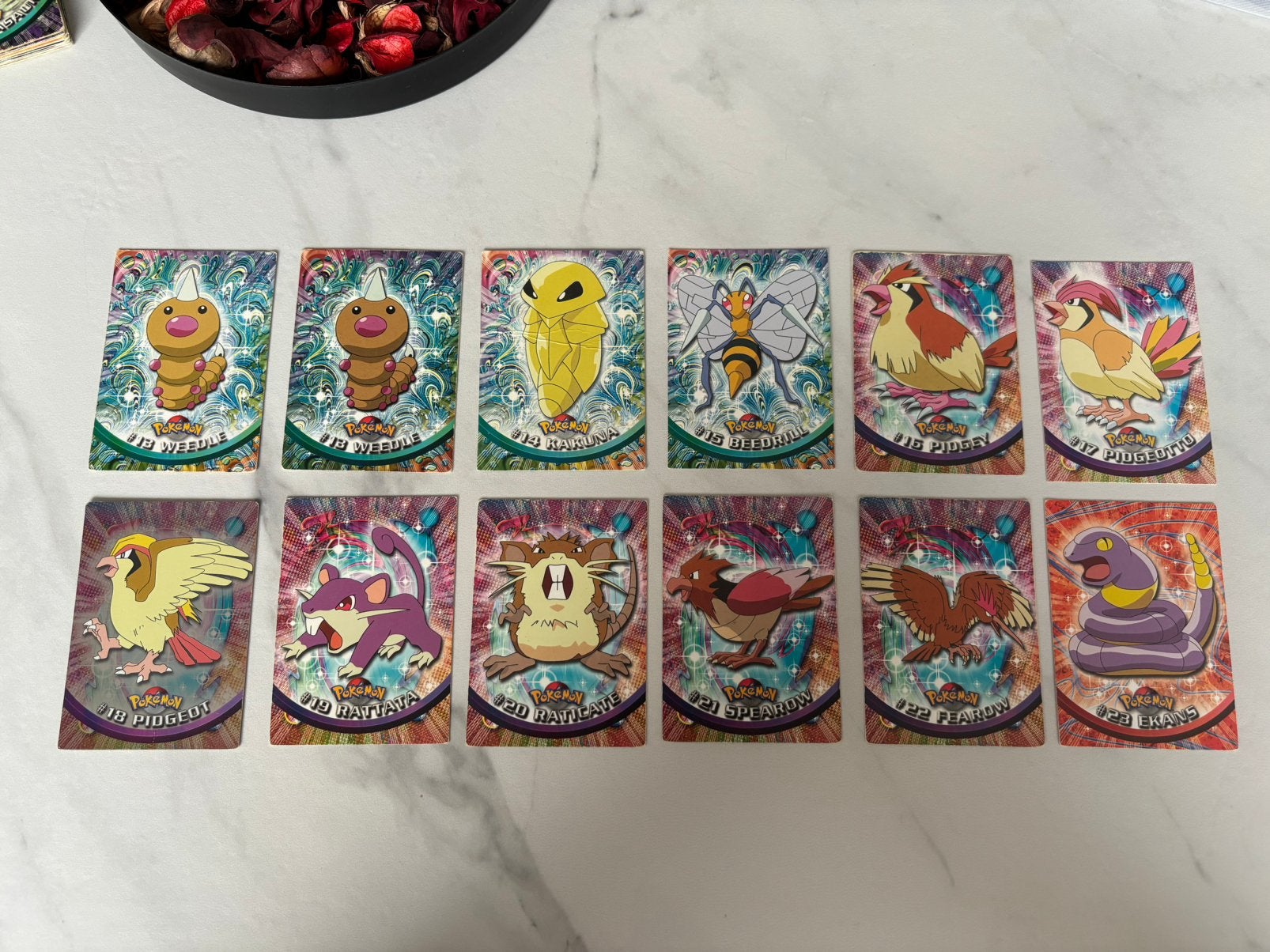 Pokemon topps, Ophalen of Verzenden, Gebruikt, Meerdere kaarten