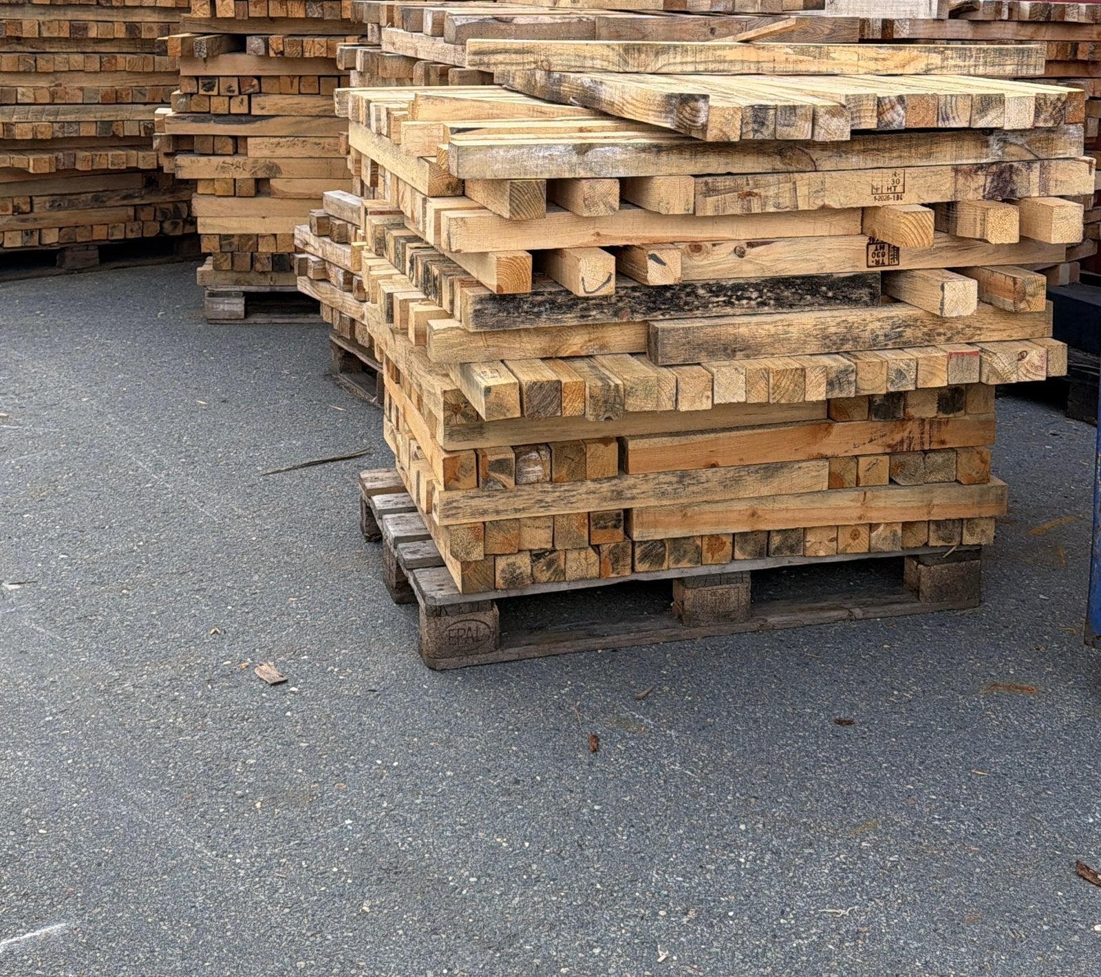 Set van 4 houten balken – 120 cm – 6×6 cm, Ophalen of Verzenden, Zo goed als nieuw