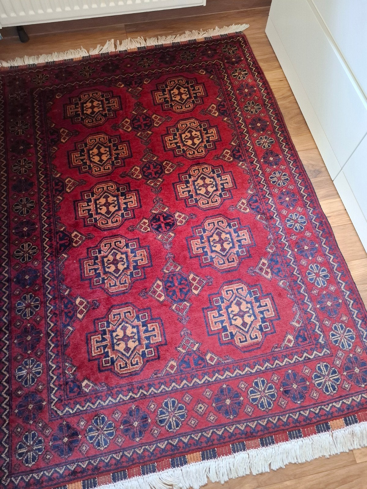 Handgeknoopt wollen tapijt – 150  105 cm, Ophalen