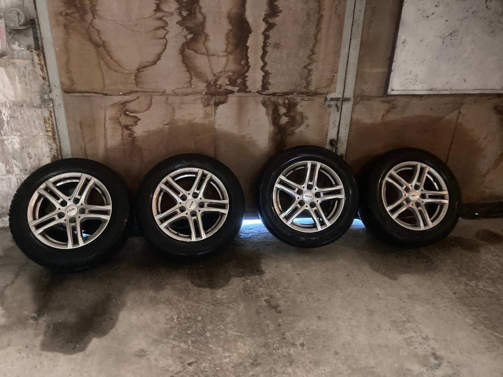 Set 16” alu velgen .225/55/16, Auto-onderdelen, Banden en Velgen, Ophalen, Gebruikt, 16 inch, Banden en Velgen