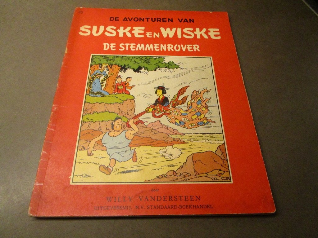 Suske en Wiske - De stemmenrover - 1e druk - 1957, Boeken, Stripverhalen, Gelezen, Willy vandersteen, Eén stripboek, Ophalen of Verzenden