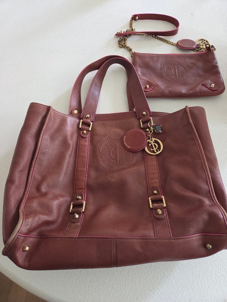 Juicy couture set van 2 handtassen, Ophalen, Zo goed als nieuw, Bruin, Handtas