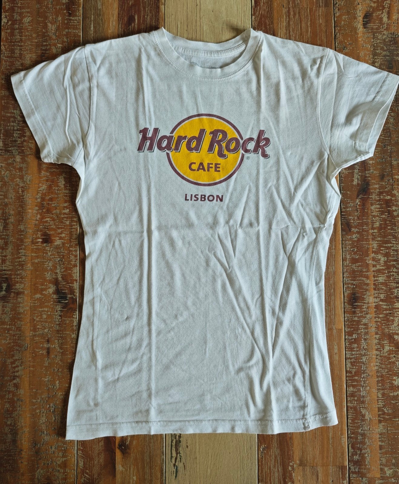T-shirt Hard Rock Café M, Maat 38/40 (M), Wit, Ophalen of Verzenden, Korte mouw