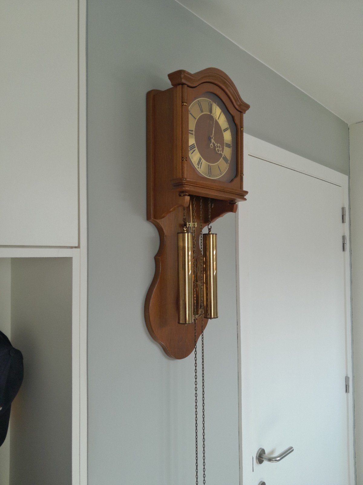 wandklok, Ophalen