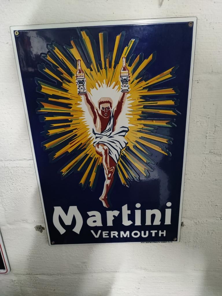 Plaque émaillée Martini Vermouth 2020, Collections, Enlèvement ou Envoi, Neuf, Autres types