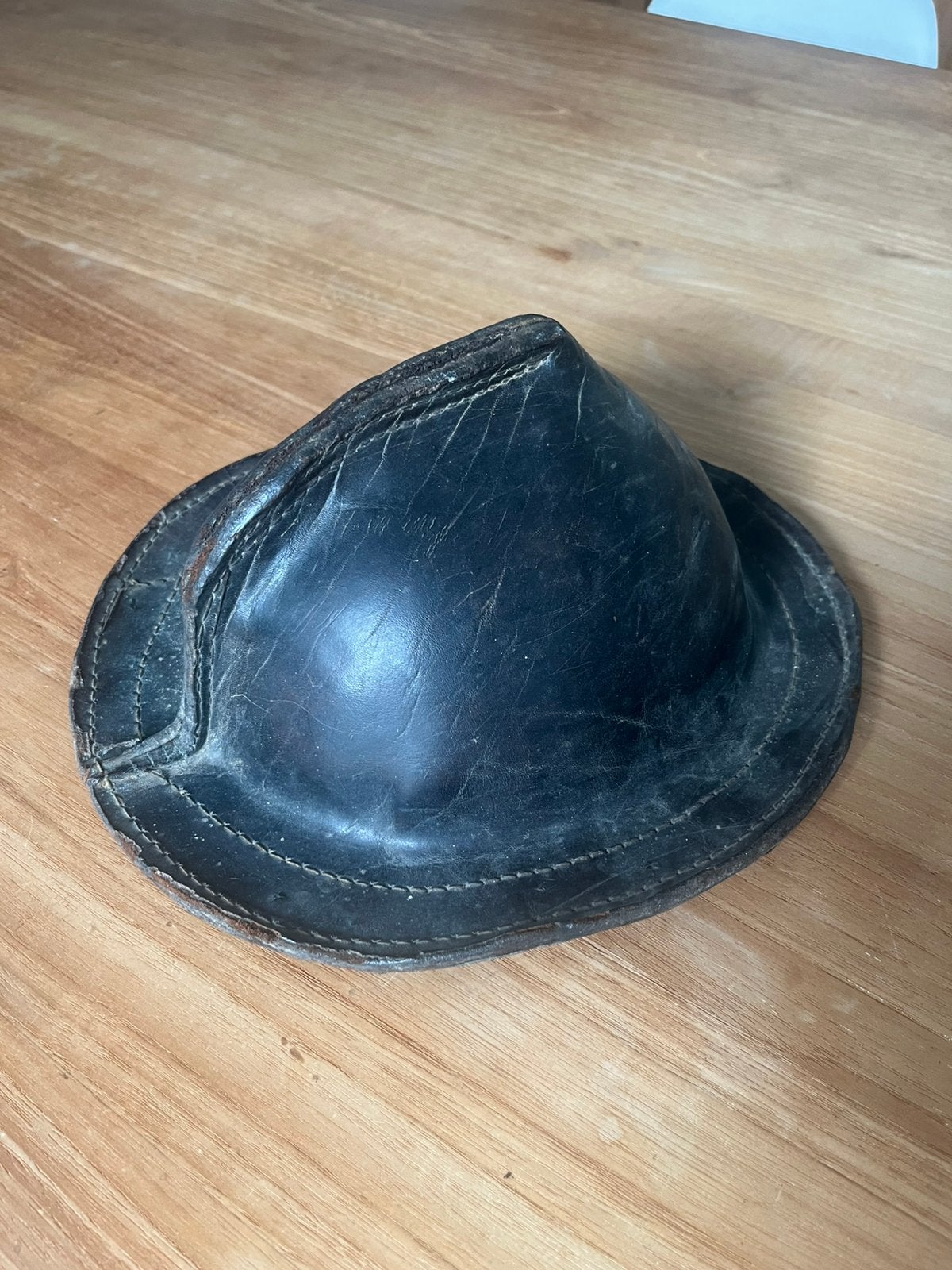 Lederen helm voor mijnwerkers, Ophalen of Verzenden