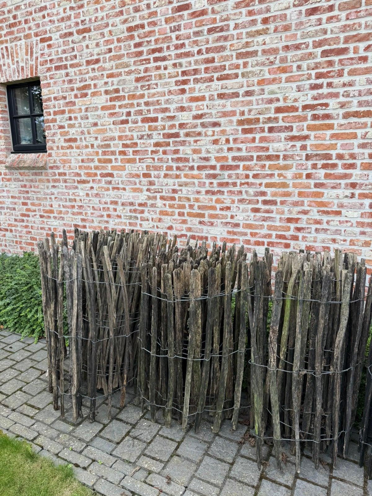 Kastanjepaaltjes / hek 100cm, Tuin en Terras, Ophalen, Hout