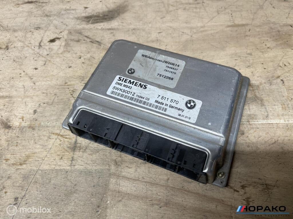 ECU / Motorcomputer BMW E46 7511570 | MS43, Auto-onderdelen, Gebruikt, Einsteinlaan 5, rijswijk, Bmw, Ophalen of Verzenden