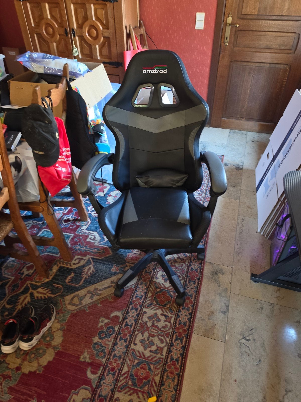 Game bureaustoel, Huis en Inrichting, Bureaustoelen, Ophalen, Gaming bureaustoel, Zo goed als nieuw, Bureaustoel