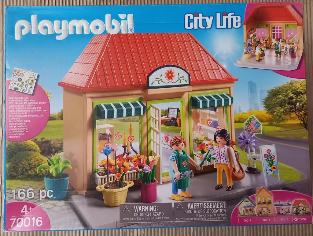 Playmobil City Life Bloemenwinkel 70016, Kinderen en Baby's, Speelgoed | Playmobil, Nieuw, Complete set, Ophalen of Verzenden