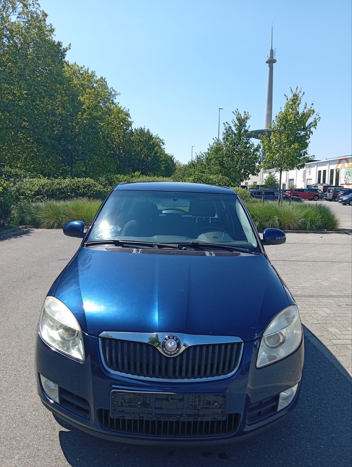Skoda Fabia 1.2 benzine clima airco zetelverw gekeurd vr vrk, Auto's, Skoda, Voorwielaandrijving, Metaalkleur, Blauw, 1198 cc