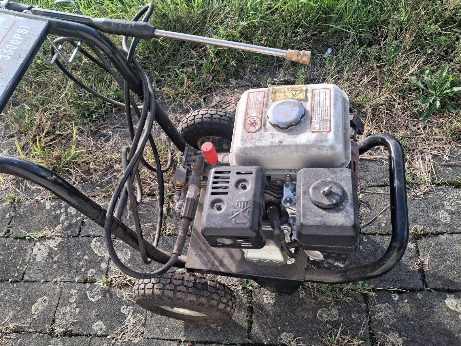benzinehogedrukreiniger, Tuin en Terras, Ophalen, Gebruikt, Benzine