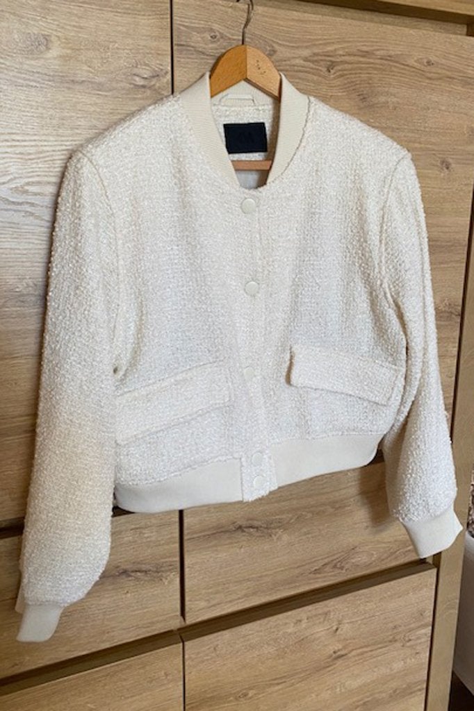Bombervestje ivoor  C&A L, Kleding | Dames, Beige, Maat 42/44 (L), Ophalen of Verzenden, Zo goed als nieuw