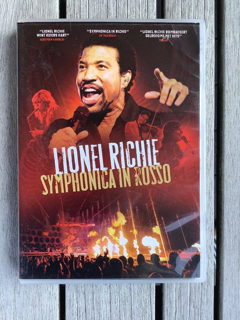Lionel Richie - Symphonica In Rosso DVD, Alle leeftijden, Ophalen of Verzenden, Zo goed als nieuw, Concert