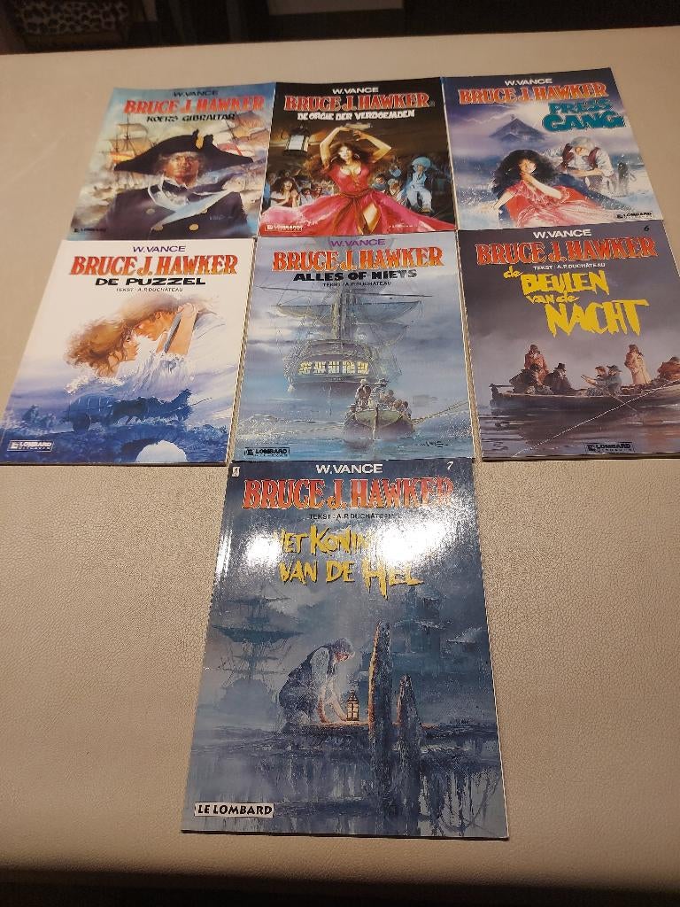 Bruce J.Hawker 1 - 7, Boeken, Complete serie of reeks, Ophalen of Verzenden, William Vance