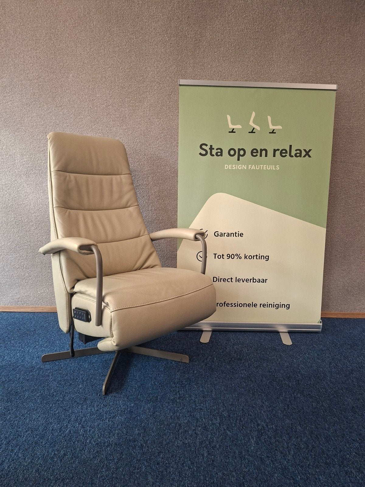 sta op relax Zetel Prominent C102 Ongebruikt extra luxe, Ophalen of Verzenden, Leer