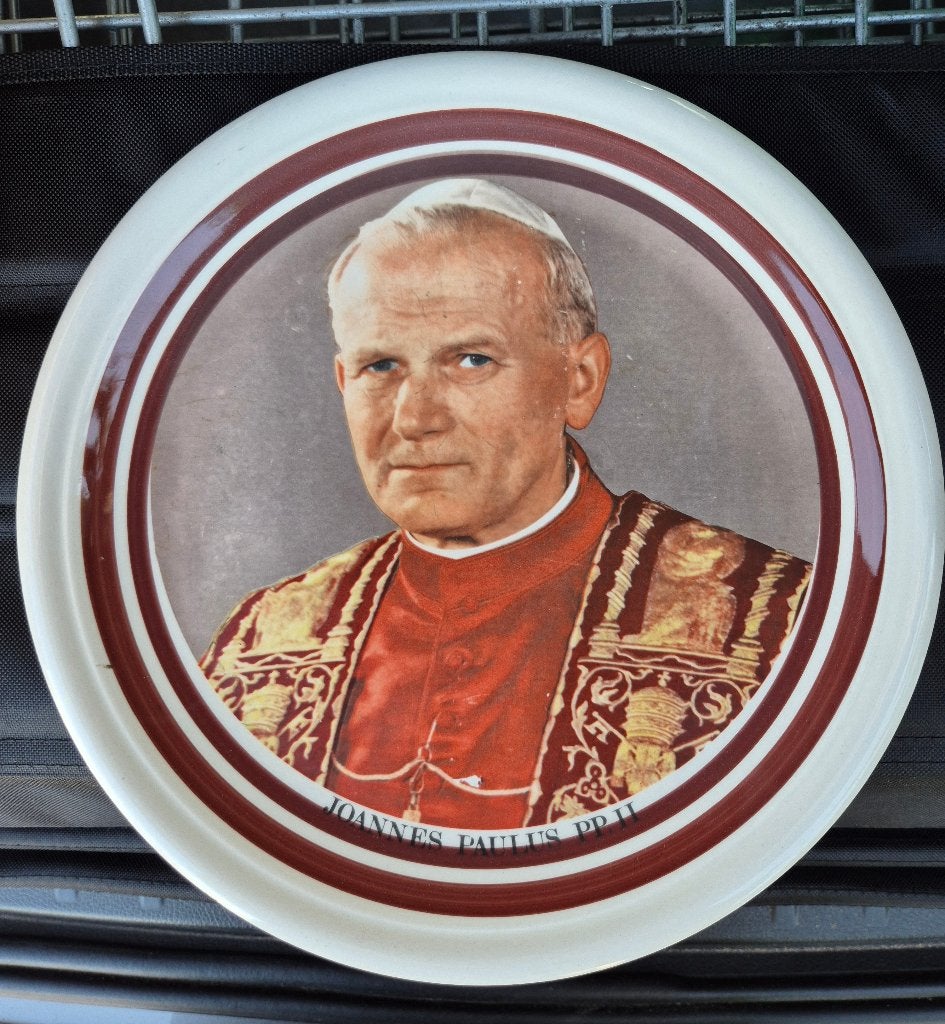 Assiette du pape Jean-Paul II - Bruxelles Geel Putte, Antiquités & Art, Antiquités | Objets religieux, Enlèvement ou Envoi