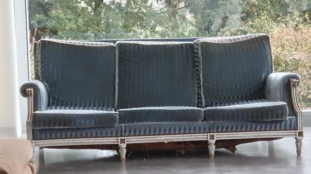 Zetel 3 zit Louis XV, Antiek en Kunst, Ophalen