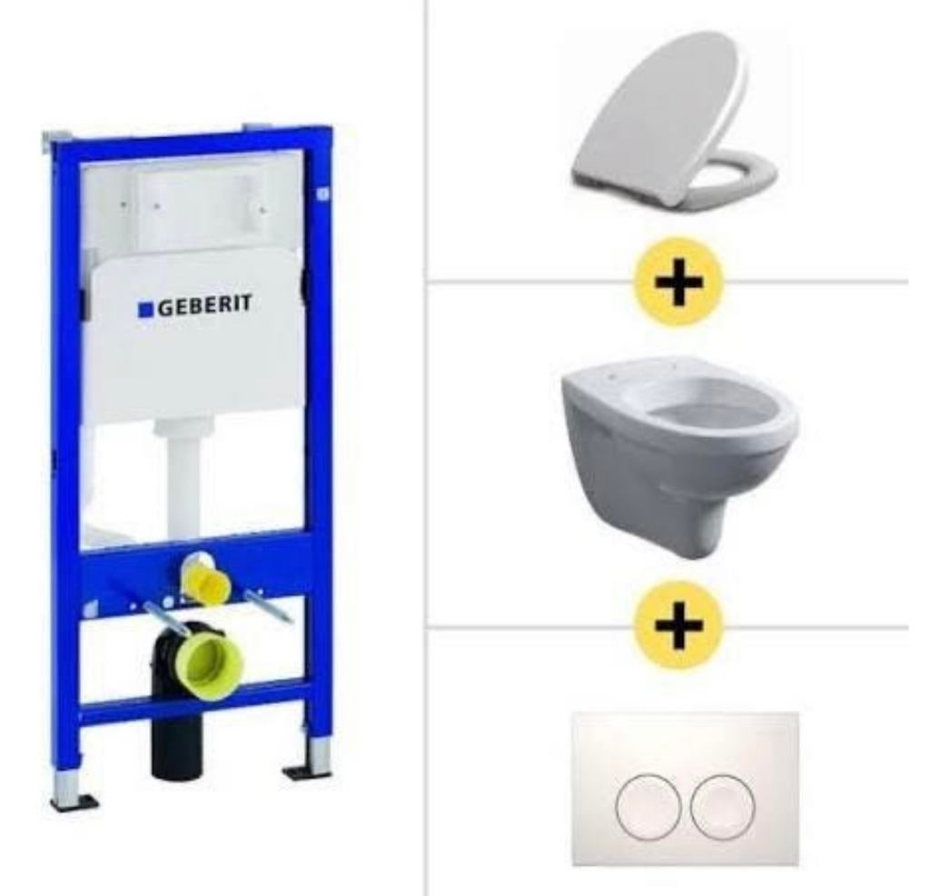 ‼️WC SUSPENDU GEBERIT UP320, GROHE EN SUPER PROMOS ‼️, Neuf, Enlèvement, Rue de Mons 164 bC, 7380 Quievrain, Brico Quievrain