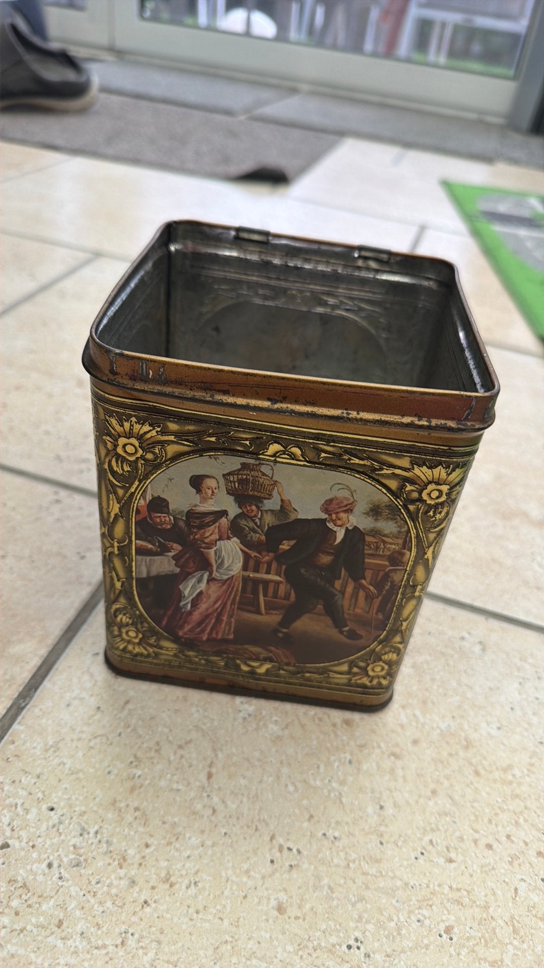 Blikken doos Demaret, Collections, Boîte en métal, Enlèvement ou Envoi, Utilisé