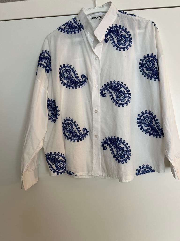Chemise/chemisier unique à taille pour femme, Enlèvement ou Envoi, Comme neuf, Taille 42/44 (L), Bleu