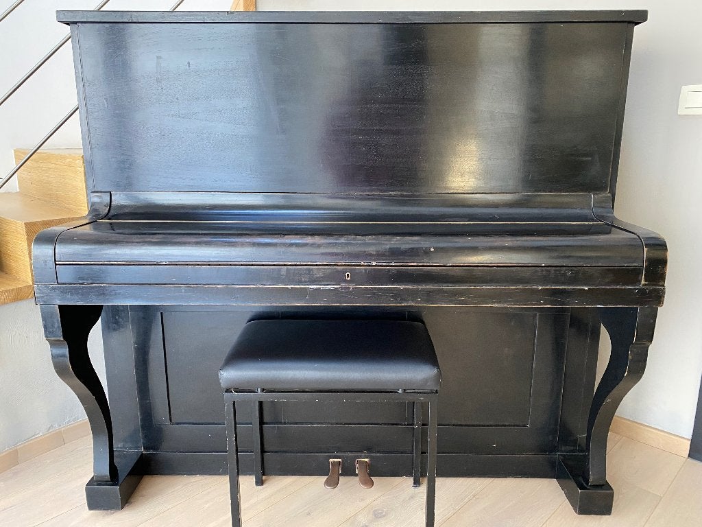 Zwarte houten piano Ibach, Musique & Instruments, Pianos, Enlèvement, Utilisé, Noir, Piano