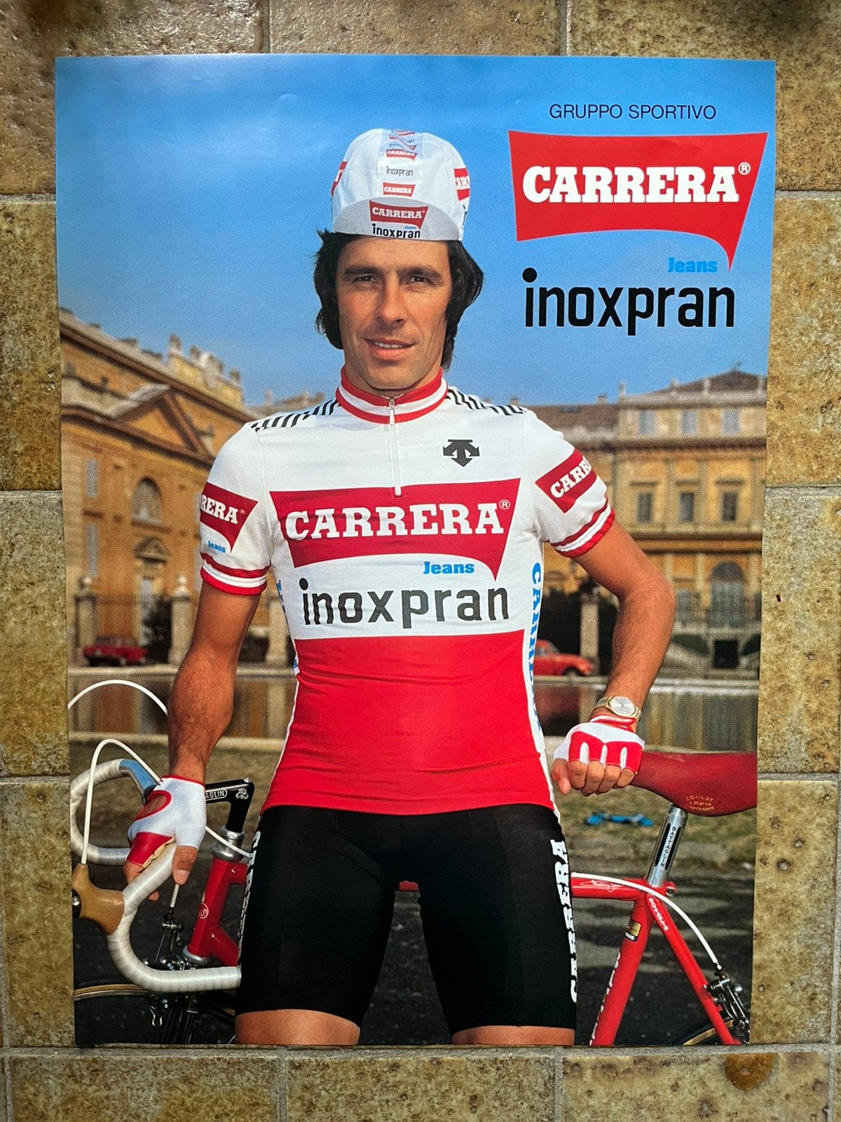 Affiche du cycliste Giovanni Battaglin Carrera, Enlèvement, Comme neuf