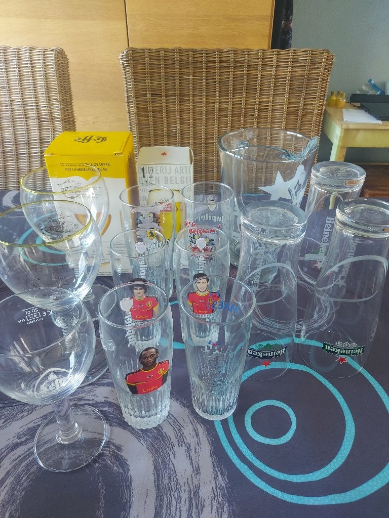 Bier en cava glazen, jupiler, stella enz, Verzamelen, Ophalen of Verzenden, Zo goed als nieuw, Jupiler