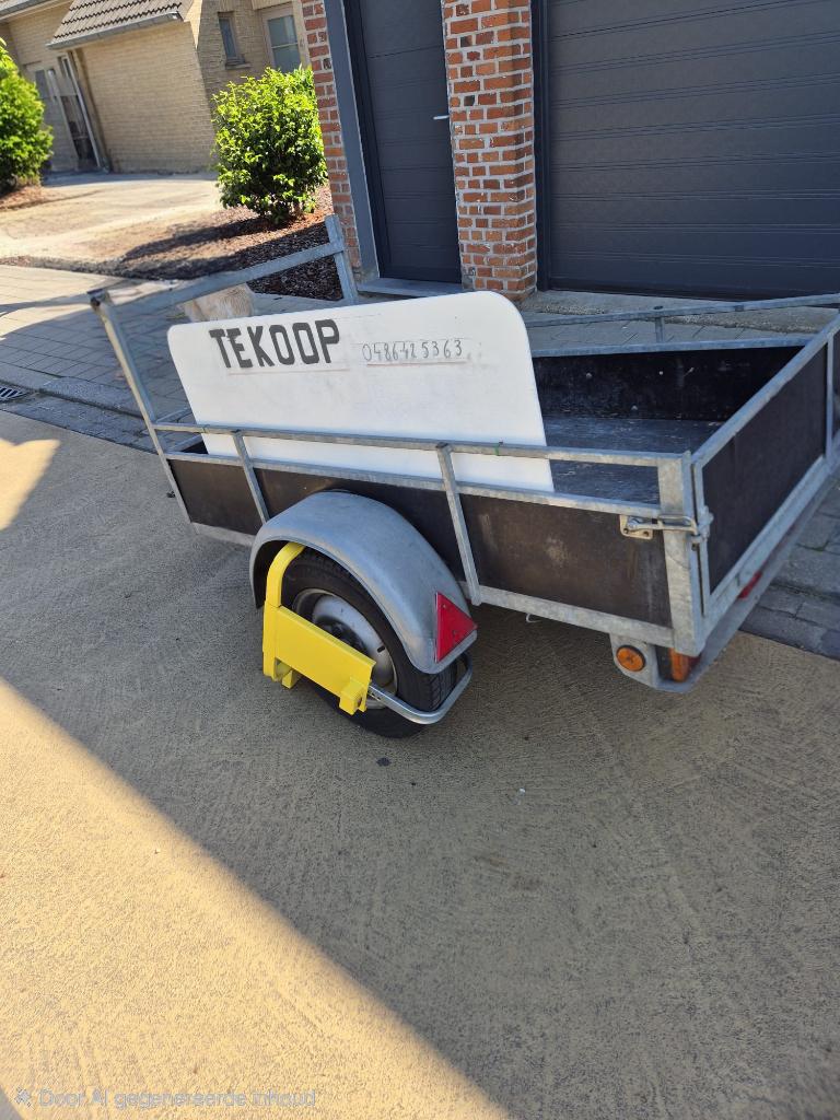 Aanhangwagen TE KOOP, Auto diversen, Aanhangers en Bagagewagens, Ophalen, Gebruikt