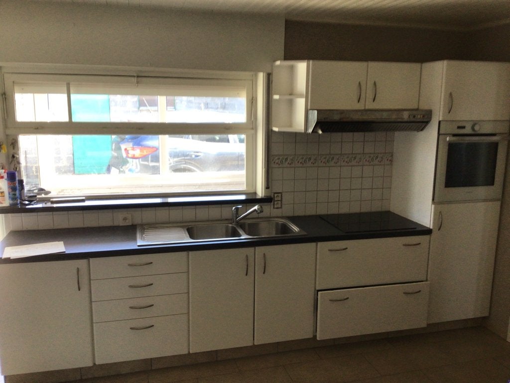 Keukenkasten, Gris, Bois, Enlèvement, Utilisé