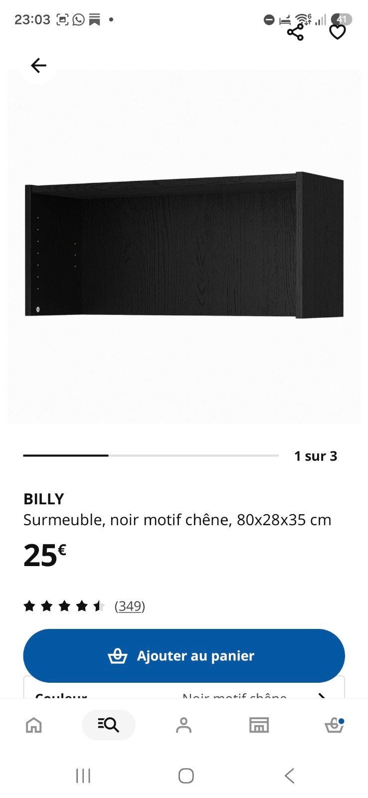 bibliotheque Billy noire, Enlèvement