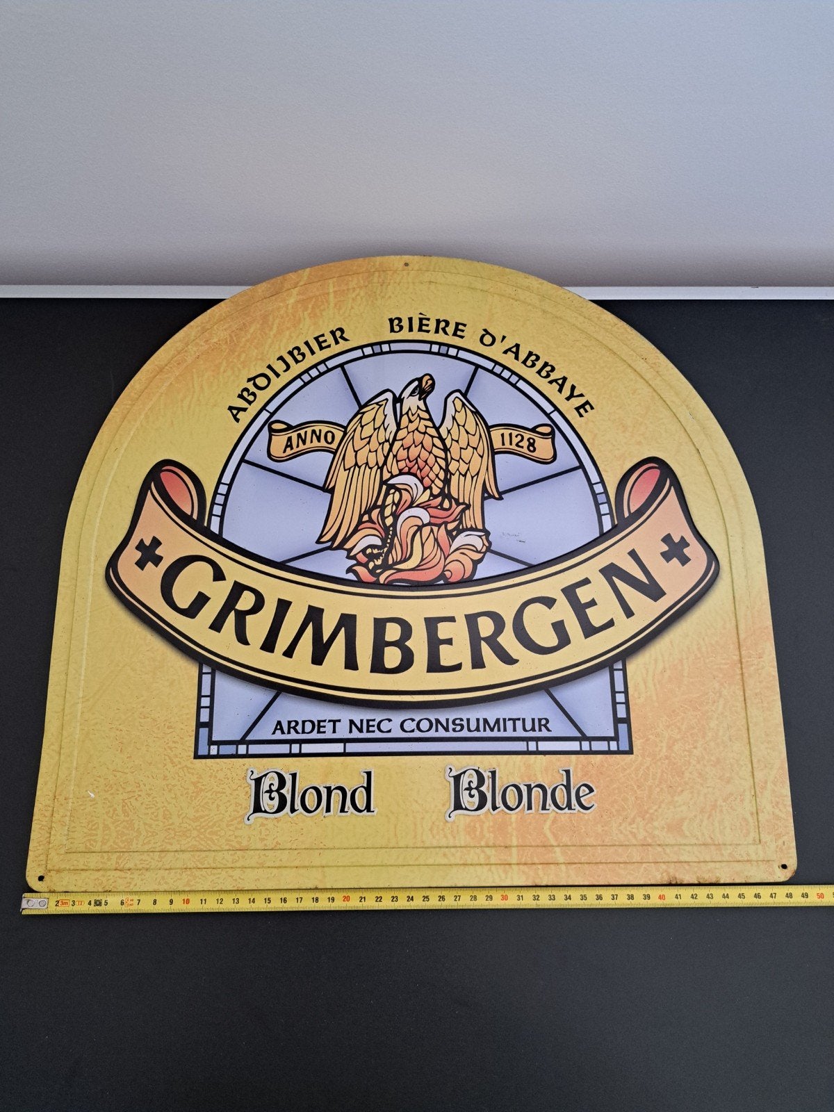 Grimbergen reclamebord, Verzamelen, Ophalen of Verzenden, Reclamebord